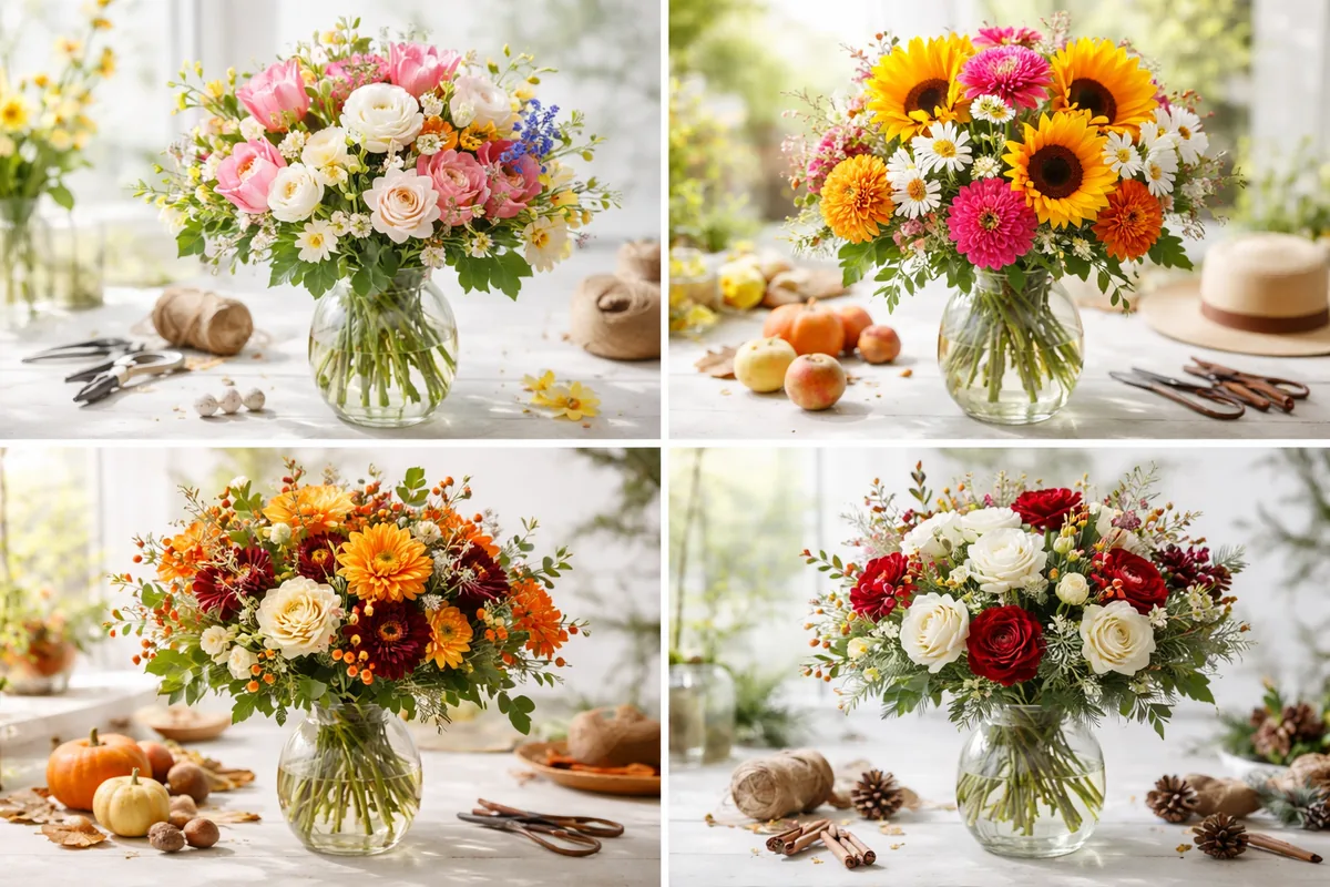 Comment composer un bouquet de fleurs pour chaque saison